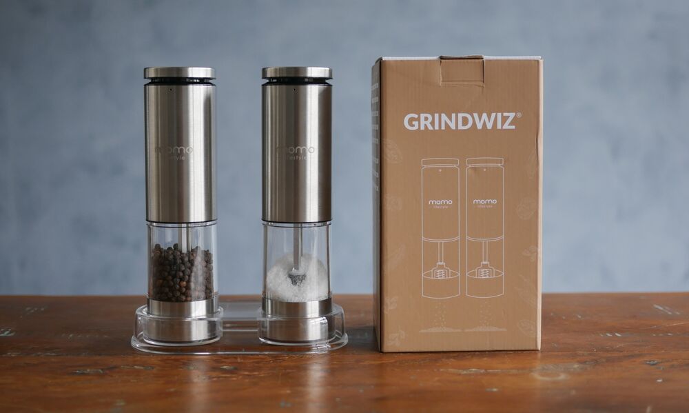 Foto de Conjunto de Moedores Elétricos e Recarregáveis Momo Lifestyle GrindWiz