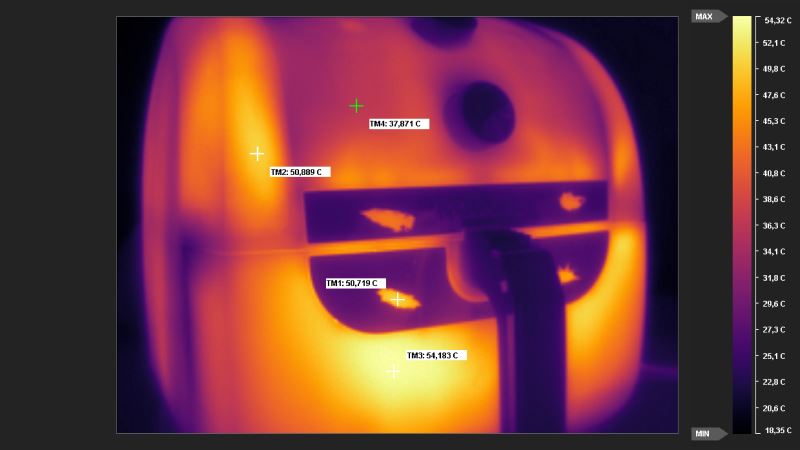avaliação-air-fryer-itatiaia-afita1003 Itatiaia 8 Litros AFITA1003 - Imagem sobre Encurtado_Termica frontal_Prancheta 1
