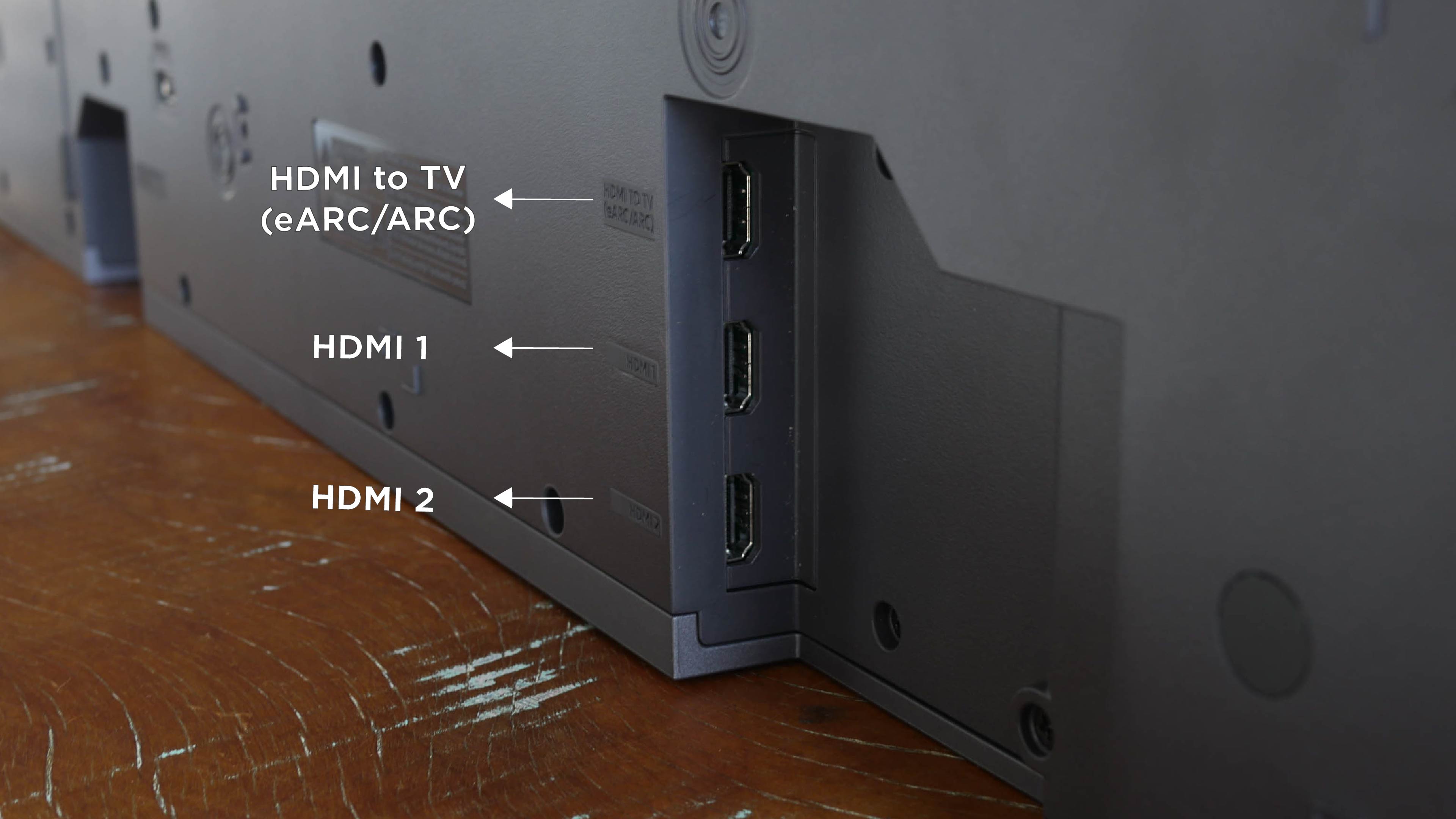 Entradas da soundbar samsung q990f