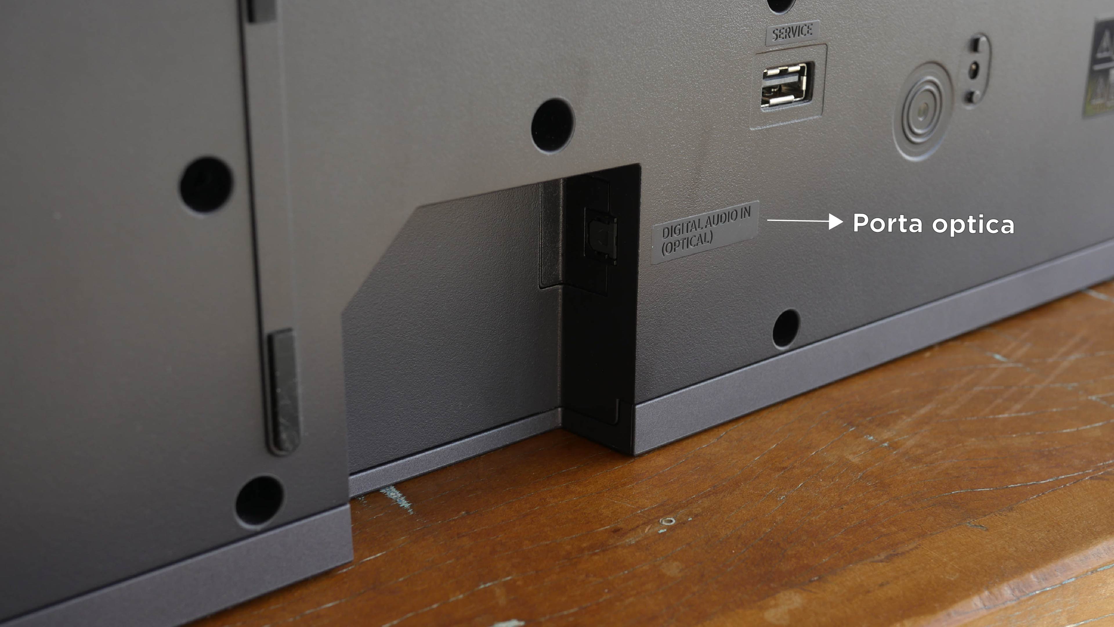 Porta optica da soundbar samsung q990f