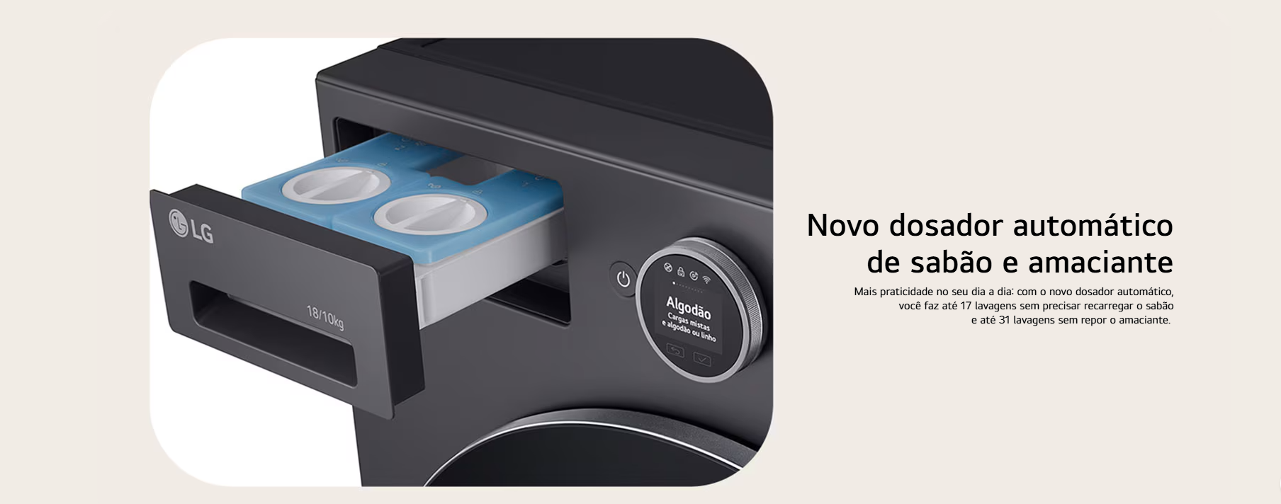 Lava e Seca LG 18 kg WD18 - Imagem número 1 do post