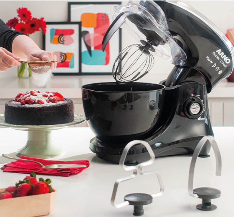 Arno Super Chef 750W - Imagem sobre BatedeiraPlanetária-Arno-SuperChef-036