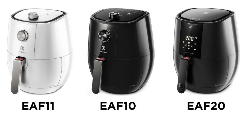 Electrolux EAF10 e EAF11 - Imagem sobre modelos small